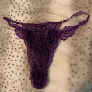 Very sexy purple thong